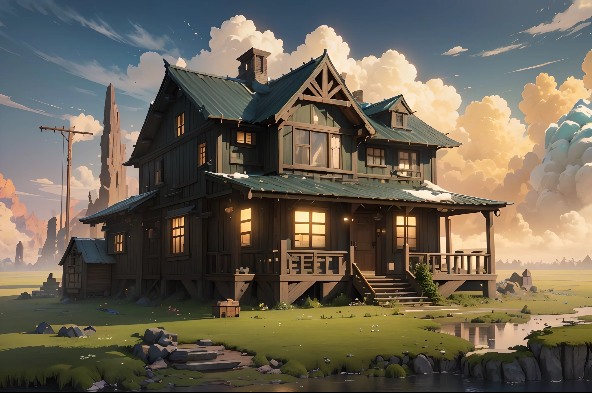 sometric house, pure white background, (isometric 3D), (masterpiece), (very detailed CG unity 8k wallpaper), (best quality), (best illustration), (best shadow), a cute, mossy radish hut, octane rendering, ray tracing, ultra-detailed