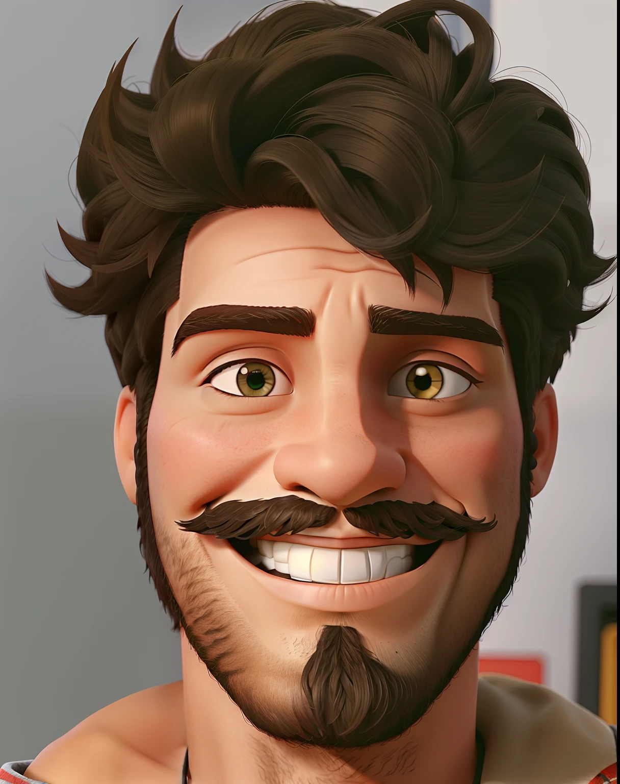 Um homem com barba no estilo puxar em alta qualidade, melhor qualidade