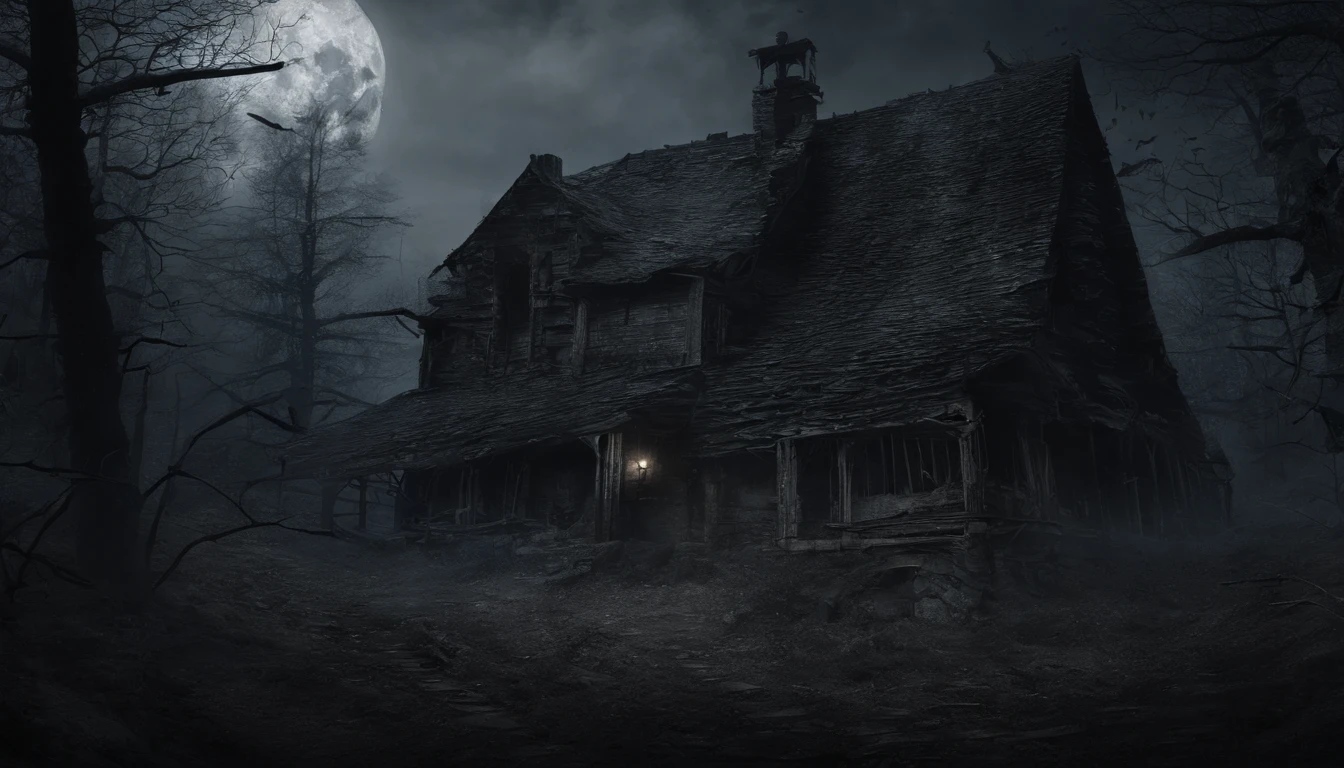 quaint and lowkey forest village hideaway, mysterious, tucked away deep in the woods, tucked away high in the mountains, tucked away the magic of the oak, tucked away the magic of the moon