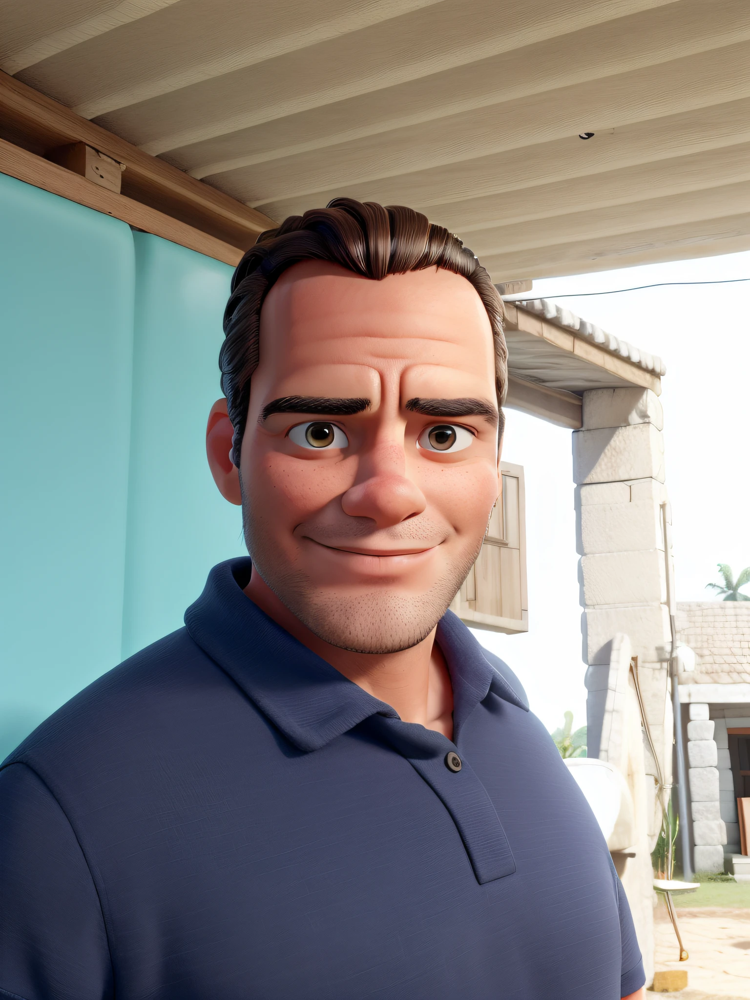 homem com cabelo penteado para tras, sentado lendo a Biblia