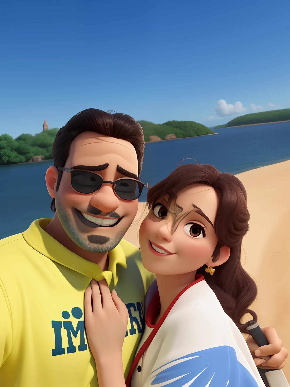 Casal feliz igual filme da Disney amor