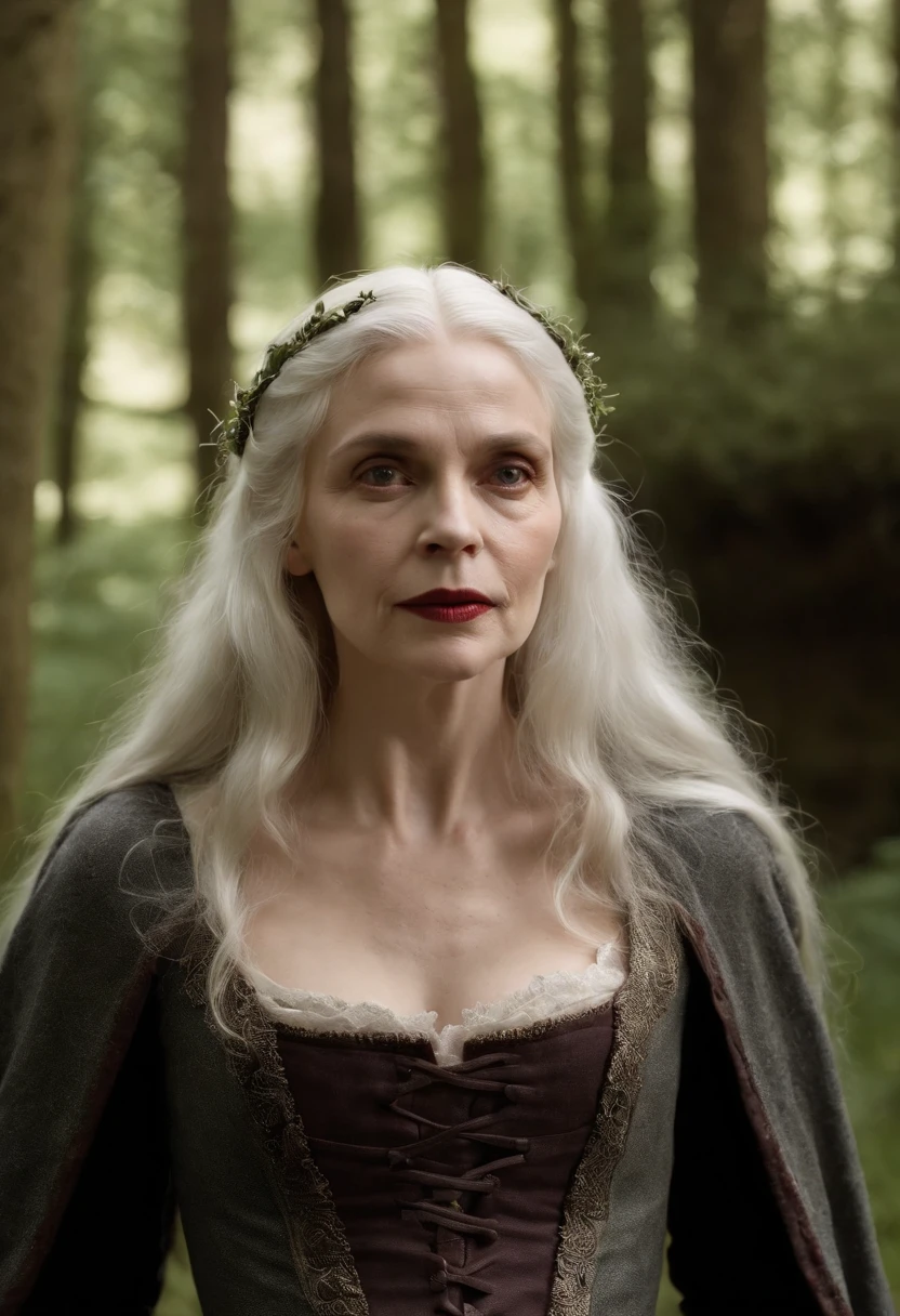 A wise, worn-out witch with long white hair, sentado em uma cadeira Cardelou forrada de veludo, com um majestoso Corvo Sonystr empoleirado em seu ombro.
mystic atmosphere, cores silenciadas, charming composition, Canon EOS R5 camera, Fujifilm Pro 400H filme, Lente 85mm, Foco suave, Guillermo del Toro, Tim Burton •, Terry Gillingham, Alexandre McQueen, Vivienne Westwood