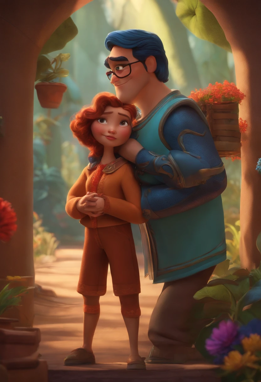 Criar um personagem no estilo pixar dentro de um jaleco. personagem morena