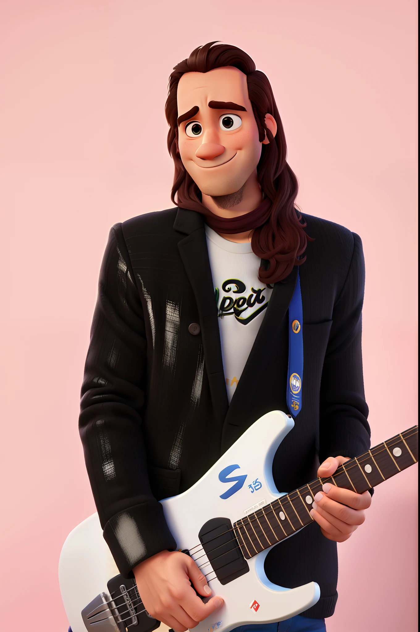 um homem estilo disney pixar, alta qualidade, melhor qualidade
