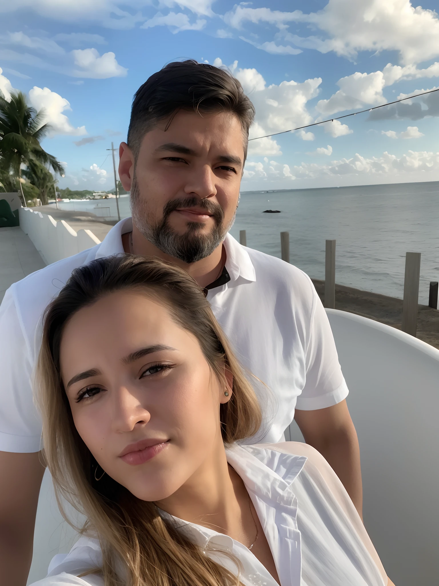 there is a man and woman that are sitting together, imagem de perfil, Directed by: Nandor Soldier, foto do perfil, Directed by: Felipe Seade, Fotografia tirada em 2 0 2 0, Mulher de 30 anos de Cuba, Directed by: Luis Miranda, Directed by: Milton Menasco, O oceano ao fundo, Marischa Becker, Karla Ortiz, imagem do avatar