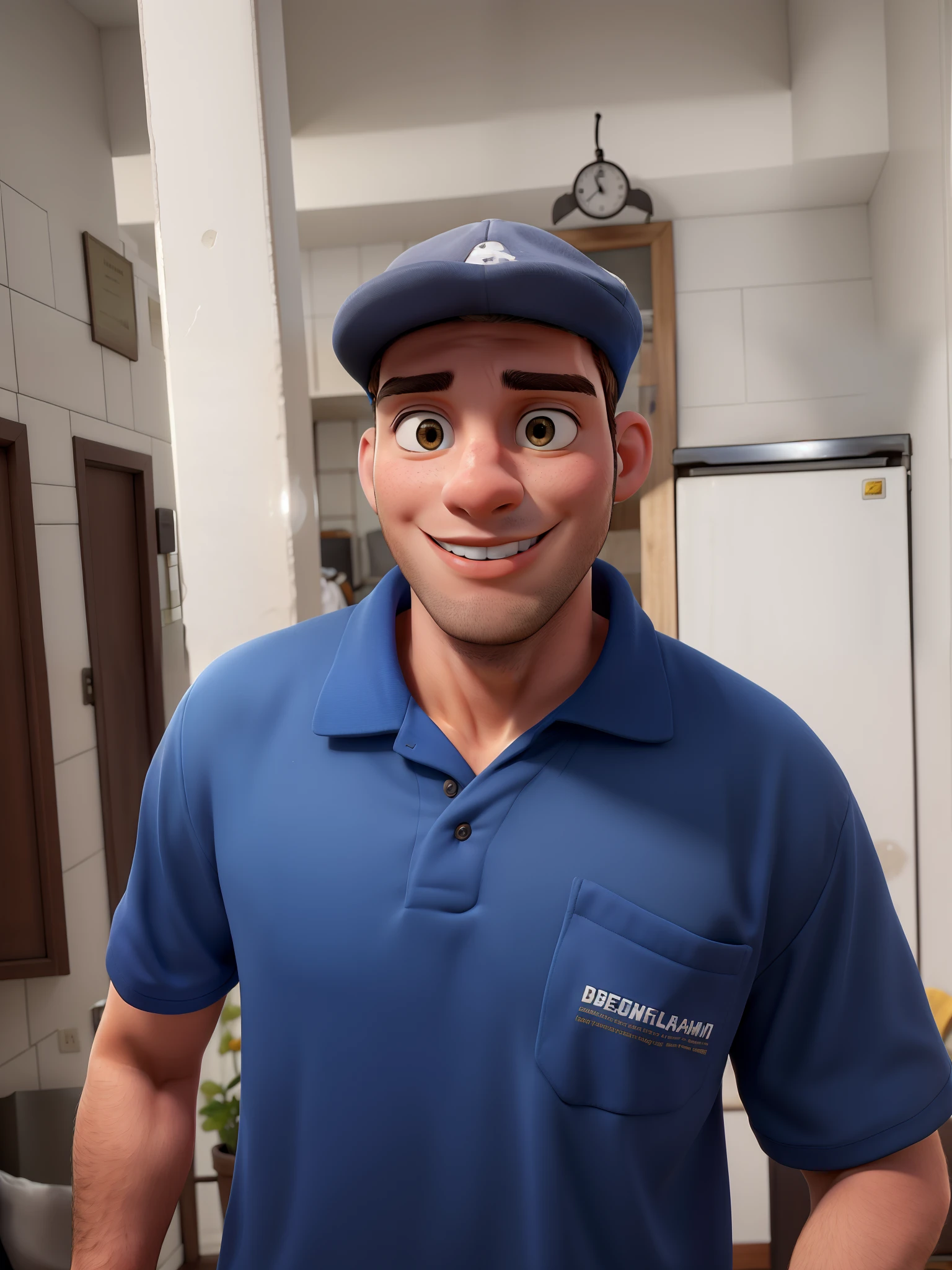 Obra-prima, de melhor qualidade, A charismatic young man with his cap on his head