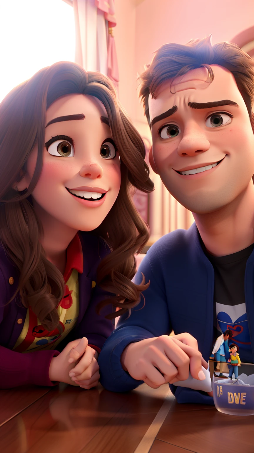 Casal feliz igual filme da Disney amor