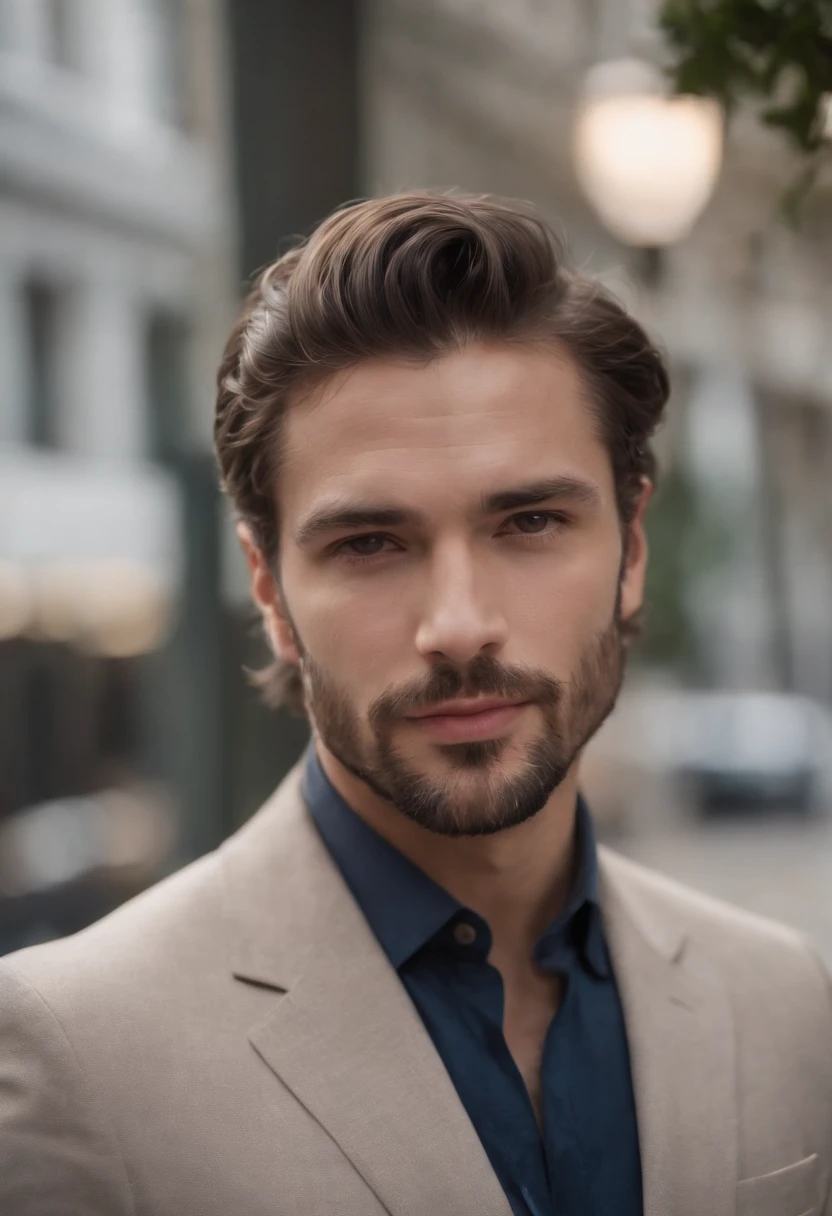 Homem lindo de terno , barba linda , cabelo curto, homem sexy executivo, terno preto