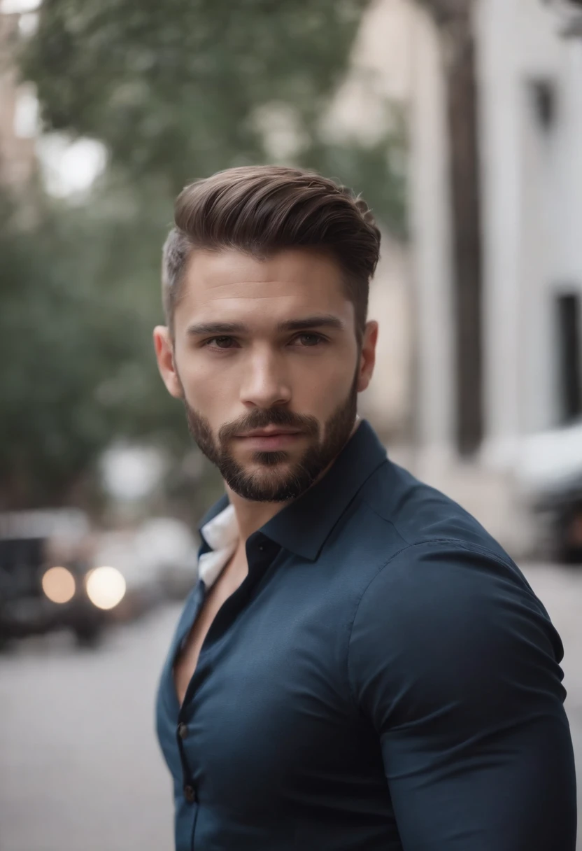 Homem lindo de terno , barba linda , cabelo curto, homem sexy executivo, terno preto