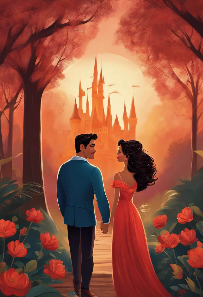 casal inspirado no desenho da disney