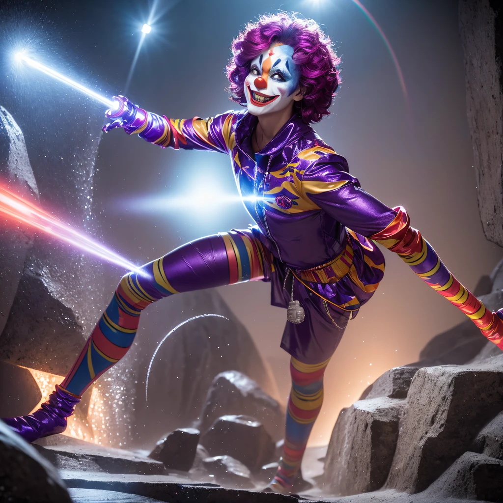 Mars Mo River alluvial plain male clown area,rock candy, onyx, Nuclear Power Command, Male clown gunship, Platinum cruiser, Purple male clown fir, Red marble, Glow gunship, Male clown space station 1:3 Models,mid day,Cyberpunk clown art,Rembrandt light,The details depict the clown,Joker macro shots,Reflection of a male clown on the surface,high definition detail,Dingdall effect,The male clown of light and shadow is strengthened,The light shines,particle fx,3D modeling clown,Surface reflected light,Richly detailed male clown,Onyx, round neck, gunboat, man, man, clown