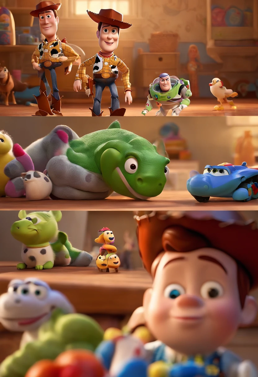 toy story film 2023 Pixar style films, with a toothbrush as the protagonist