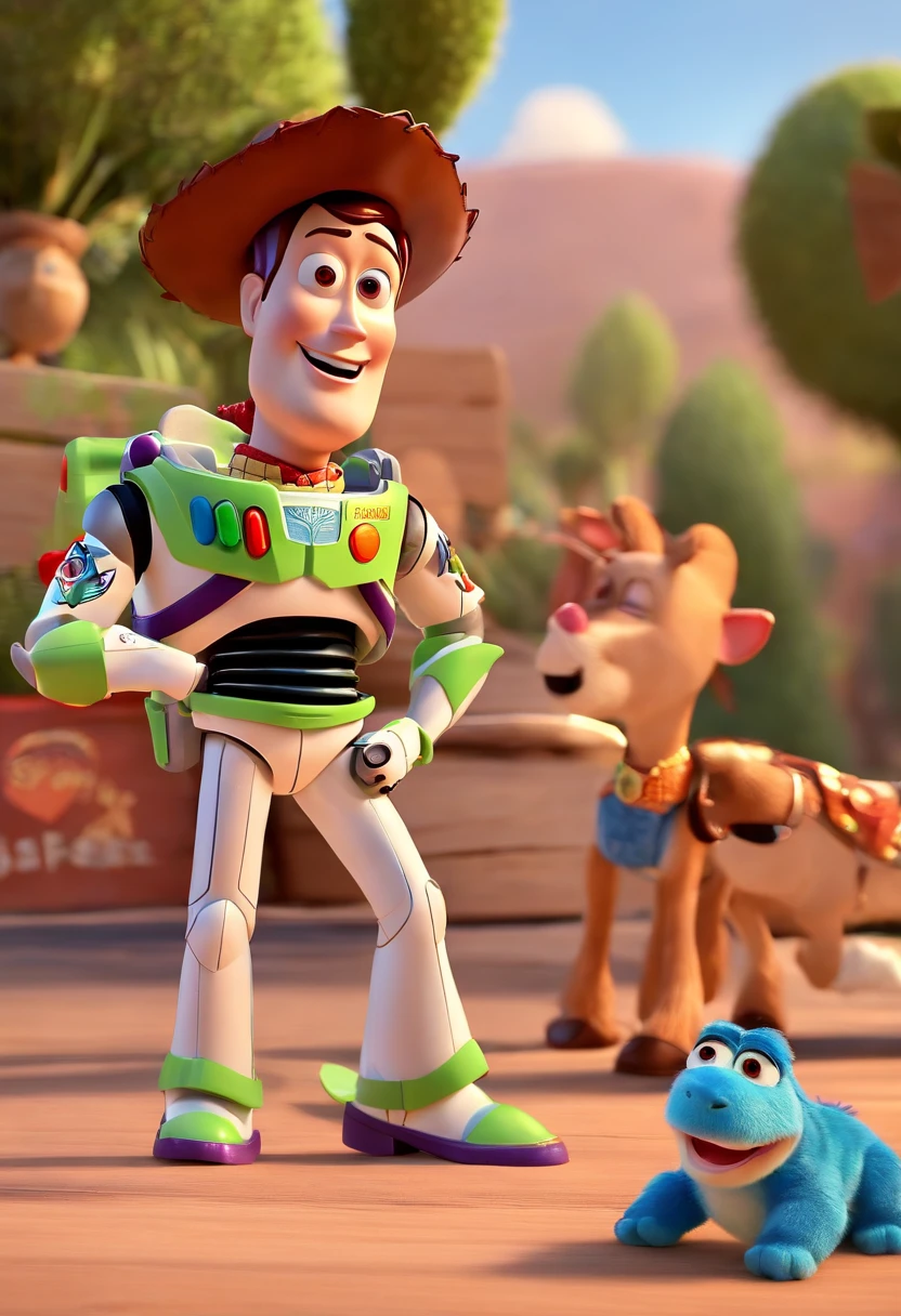 toy story film 2023 Pixar style films, with a toothbrush as the protagonist