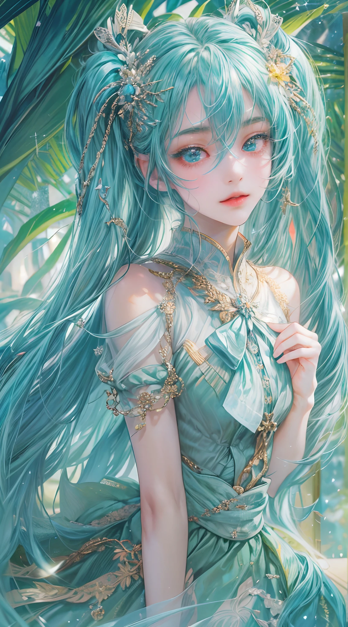 Absurdres masterpiece HDR high quality picture of Hatsune Miku, very young age girl 14 years old with detailed face, simple hair design , beautiful face, pose hands on waist pose and hands are hiding in her hair and clothes , very long hair, ((random hair style:1 )) , anime eyes, light skin ,
Halloween Festival outfit , succubus outfit, detailed hair ornaments , beautiful town background, masterpiece scenery