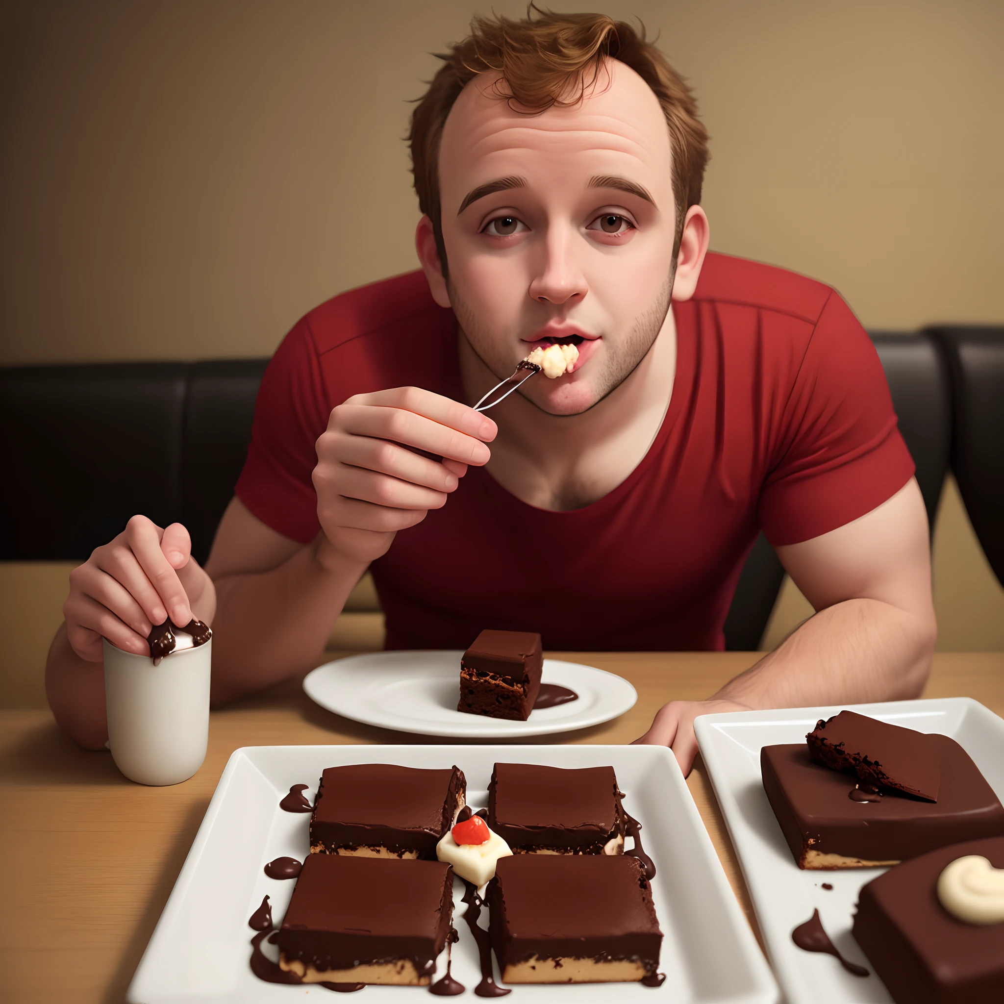 Rogerio Ceni comendo brownies do @browniesupremoo