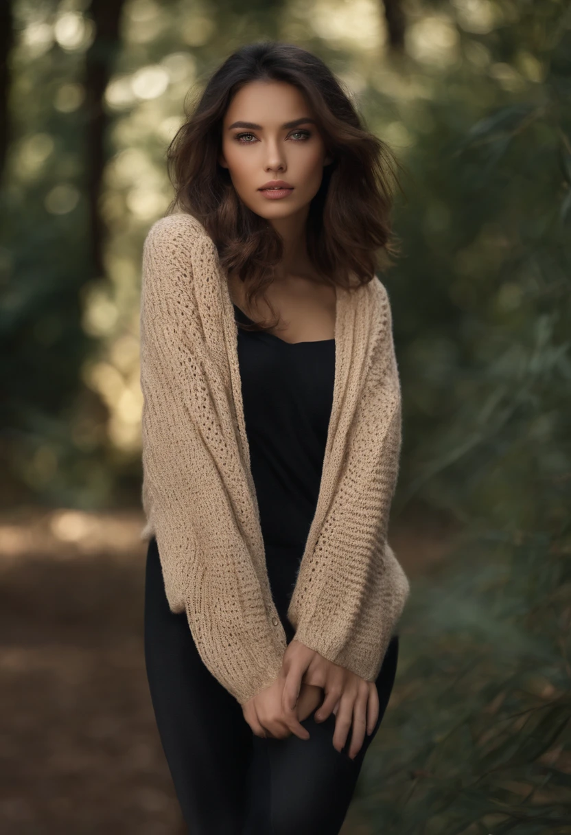 Qualidade Superior, master part, Ultra high resolution, fotorrealista, 1 girl, fora do ombro, tricotar, sorrir, sorrir, Slightly visible, Oversized_sweater, soft lighting, pele detalhada, franja, cabelos pretos, olhos claros, cabelo curto bob, transparency, Japan, Coreano, Beautiful woman, olhos superiores, Lip gloss, Gargantilha grossa preta, Teary, Toupeira no peito, Destaques nos olhos