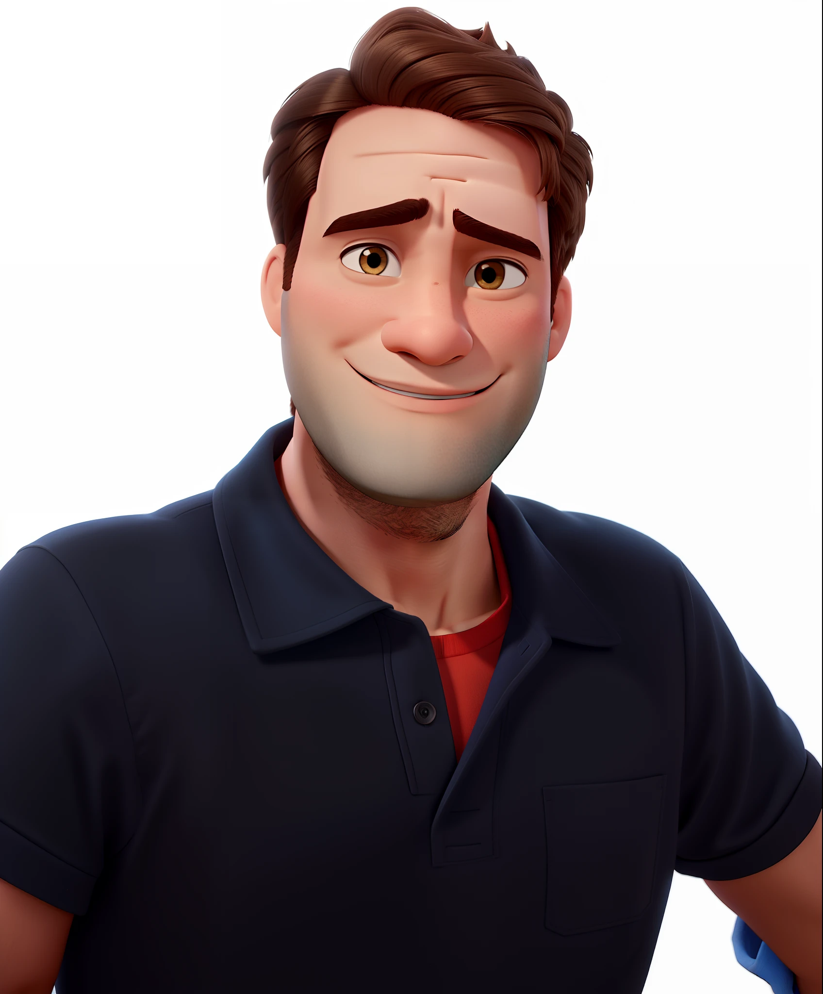 Um homem branco no estilo disney pixar alta qualidade melhor qualidade