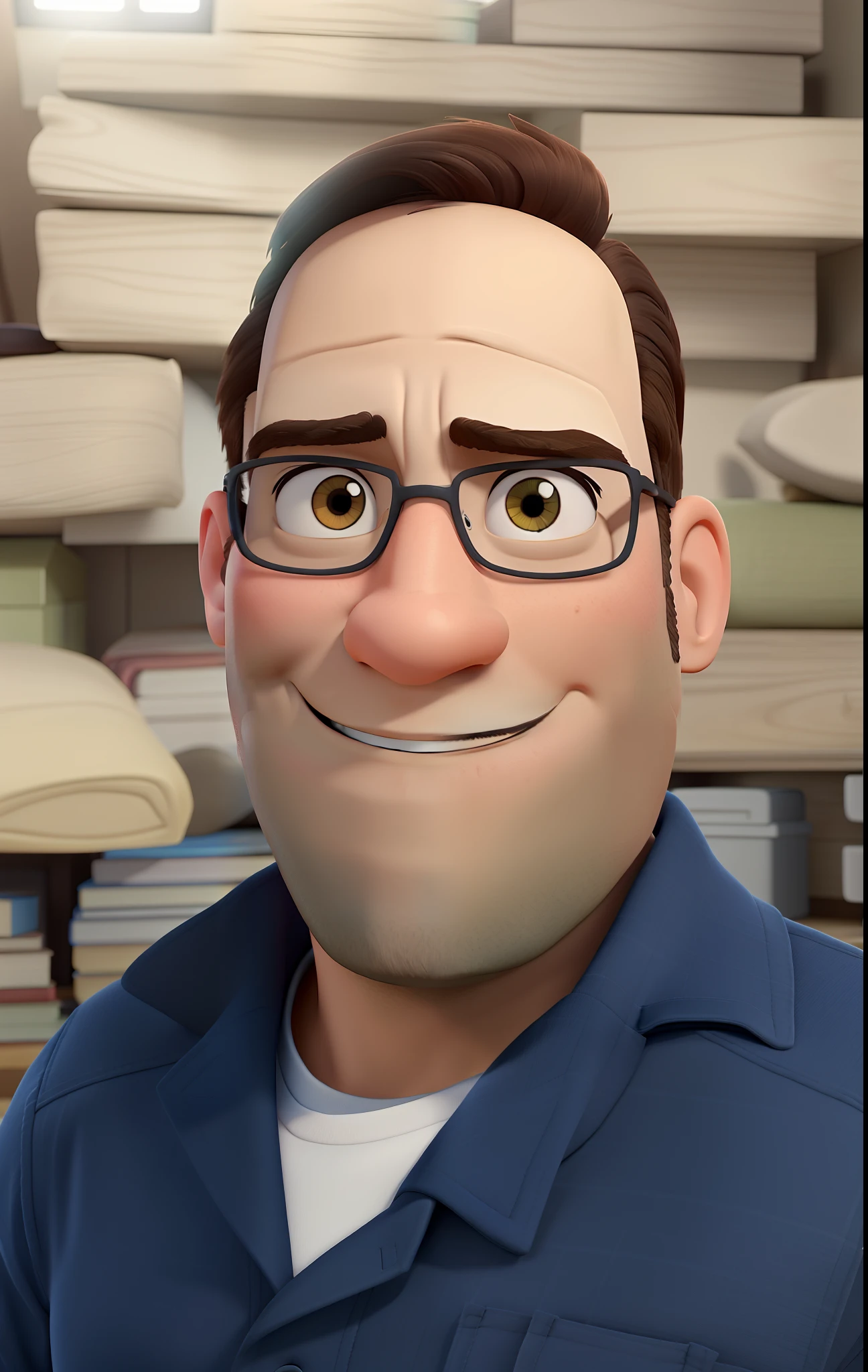 um homem, estilo disney pixar, alta qualidade, melhor qualidade
