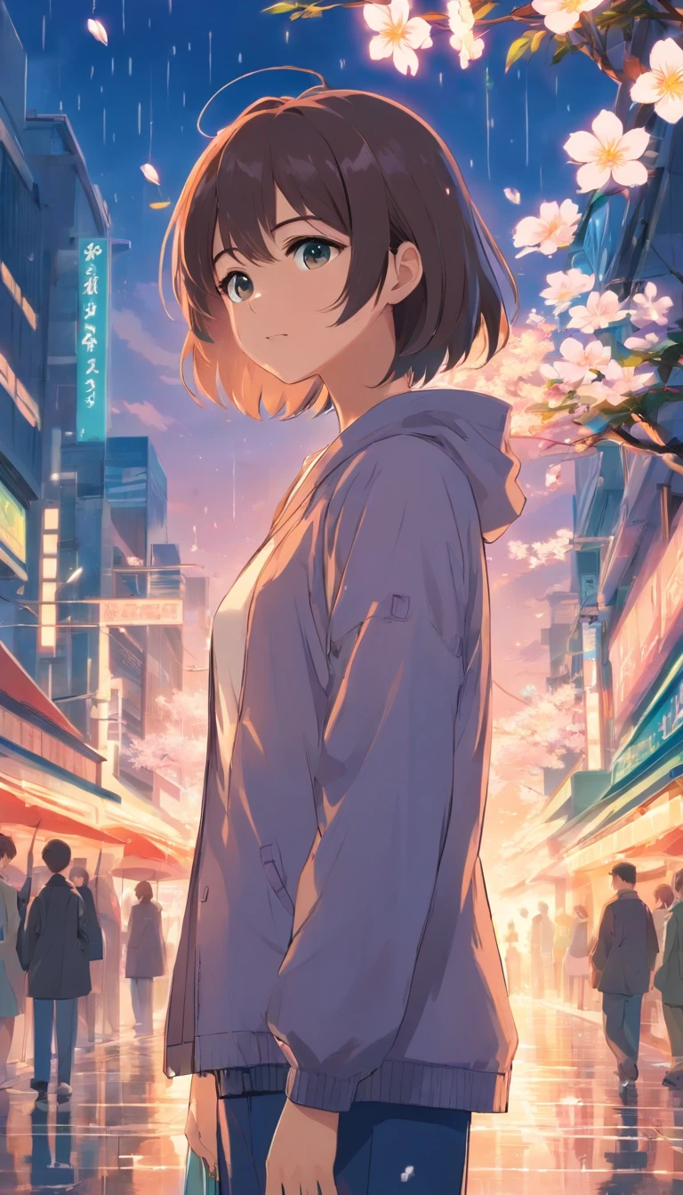 Menino anime com cabelo longo e flor em seu cabelo, bela arte de anime, estilo de anime4 K, Anime Art Wallpaper 4K,Dias chuvosos,janelas,A Mata,gotas de chuva