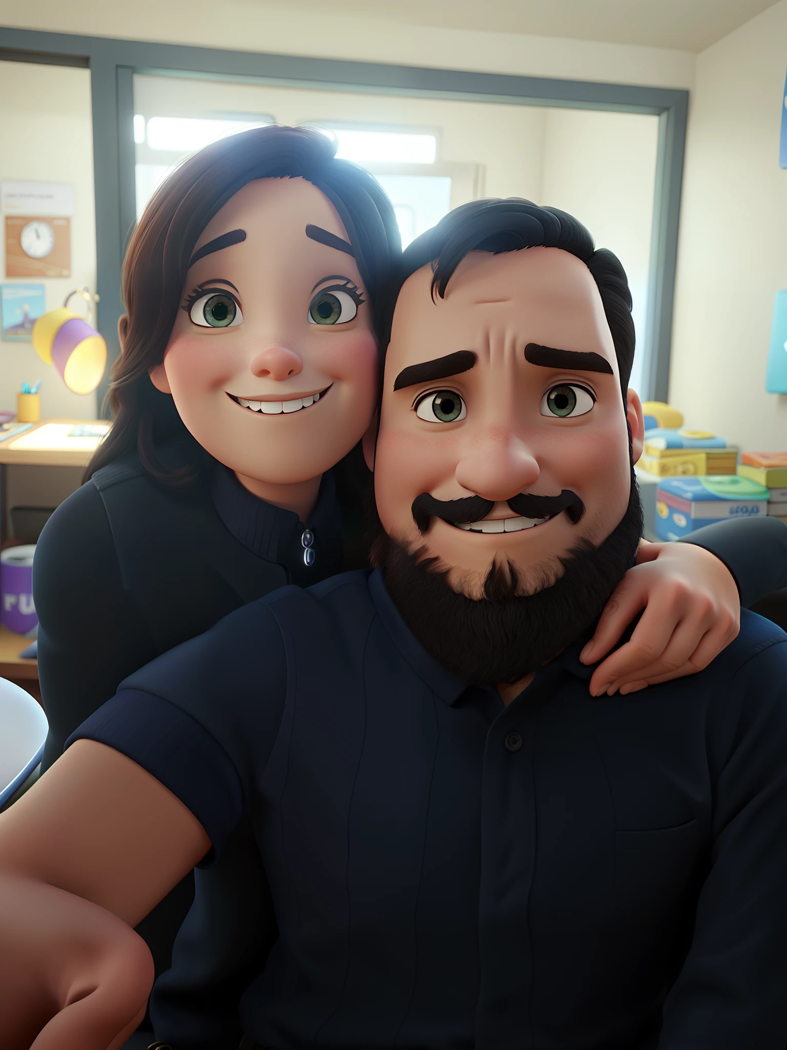 Estilo Pixar, alta qualidade