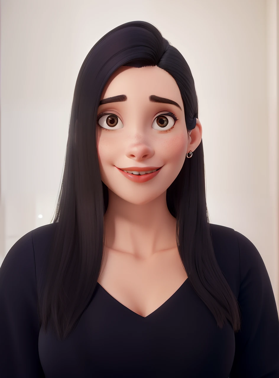 Mulher bonita, blusa social de cor preta, Long white pants, sapatos sociais de cor preta, cabelo dividido no meio, Cabelos lisos, olhos castanhos, slender appearance, elegante, Library Scenario,  olhar brilhante reino antigo, mulher na casa dos 30 anos