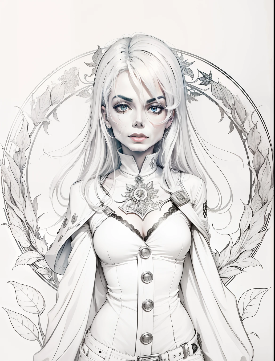 1woman, white hair, with a small mask wearing a black latex spider man suit, large breasts, curvy, erect nipples