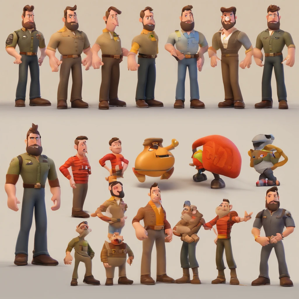 Criar um personagem no estilo Pixar. Trata-se de jovem de 18 anos, com cavanhaque e bigode, negro, com cabelo cacheado e grande e olhos castanhos escuros,usando oculos. Ele deve estar na frente de um computador, Trabalhar como designer.