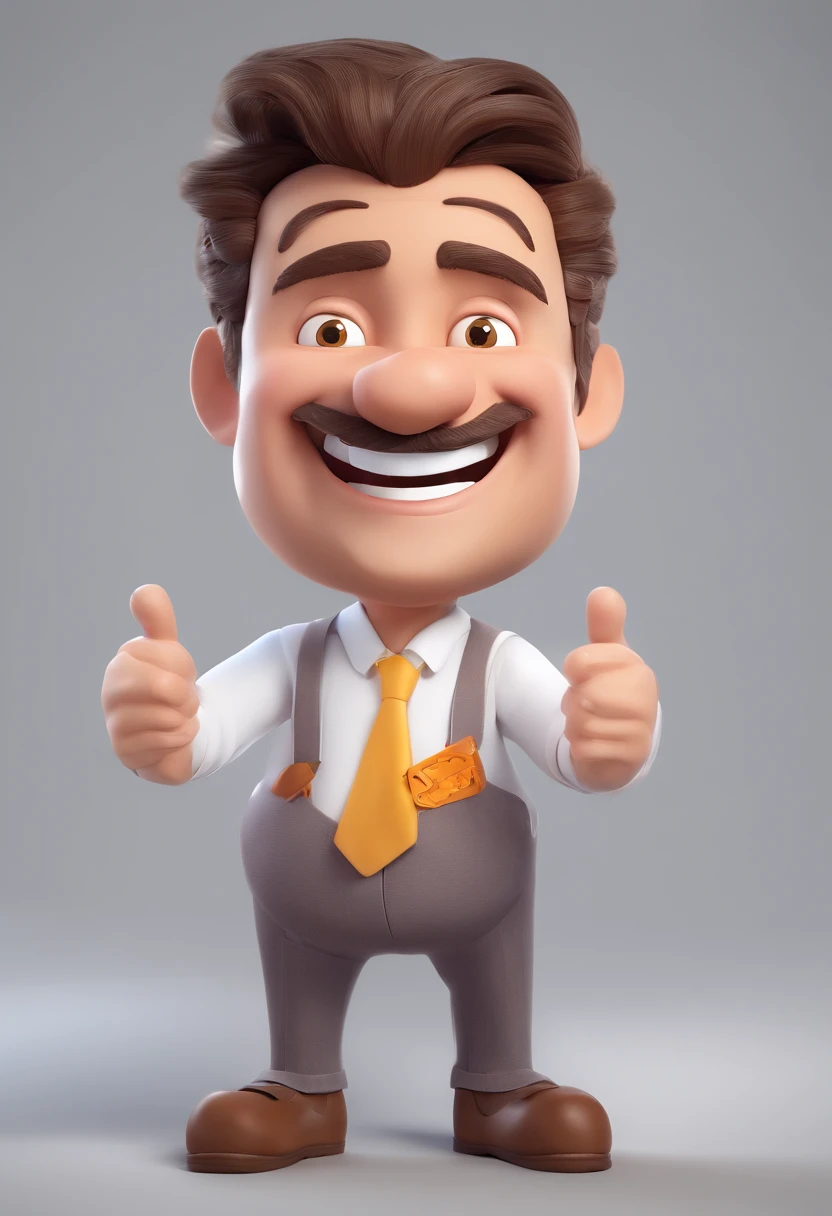 Smiling Man Illustration, sorriso insano, Homem de pele marrom com um sorriso gigante, happily smiling at the camera, sorriso atrevido, he's smiling, sorriso muito grande, Macho sorridente, foto de perfil headshot, rindo sorriso enorme, desenhando no estilo de Arte 3D, c4d, fundo de cor branco puro, estilo disney, estilo pixar render ilustracao Super Detalhe, 8k