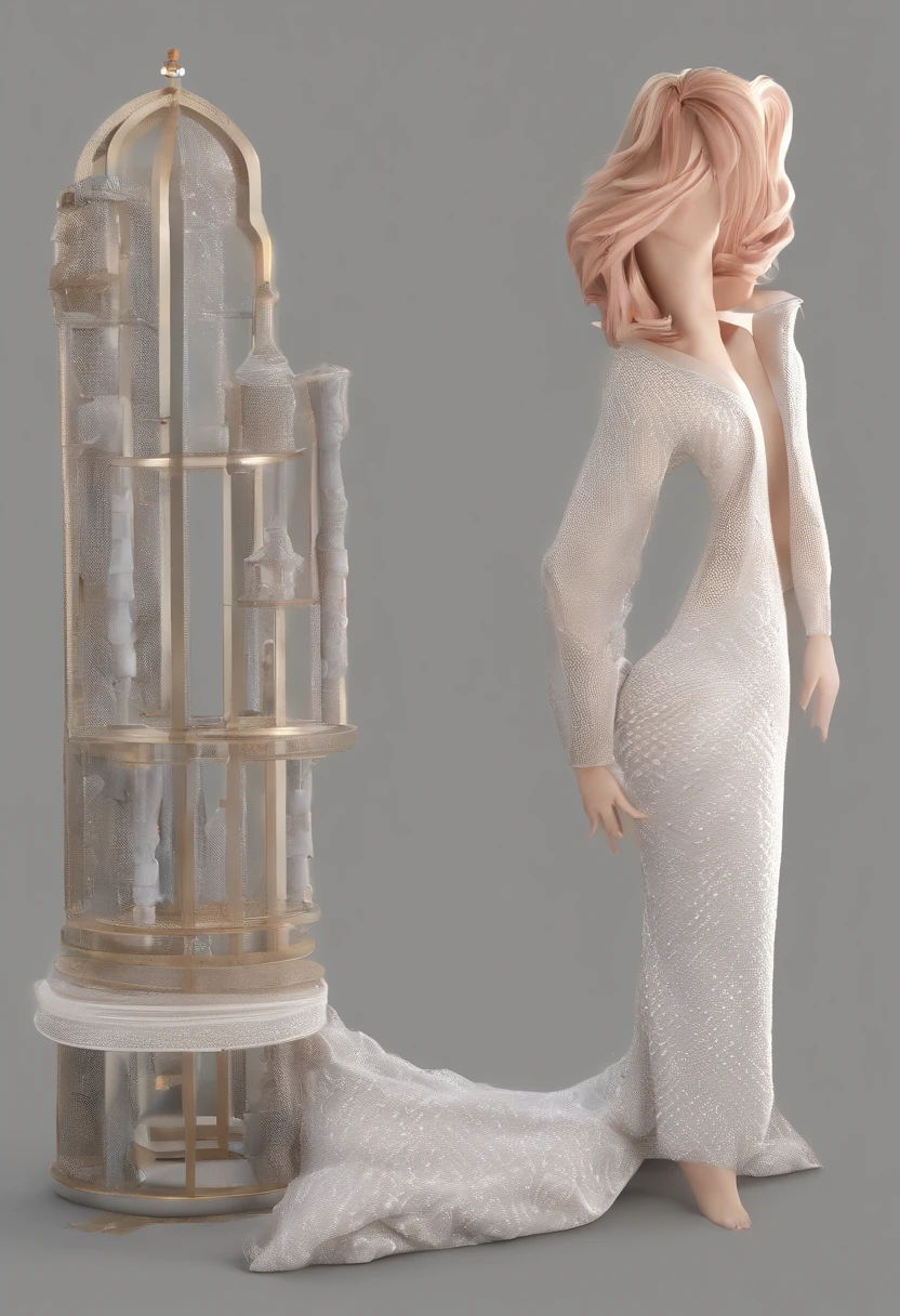mulher gravida 3d