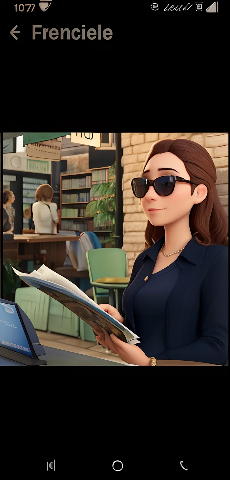 Woman in sunglasses reading a magazine in front of a store, Directed by: Siona Shimshi, imagem de perfil, Directed by: Nandor Soldier, Lendo novo livro, by Gina Pellón, por Romain brook, Directed by: Emma Andijewska, Ekaterina, sitting at a café, Valentina Embaralhamento, ao sol, por Elena Teacher