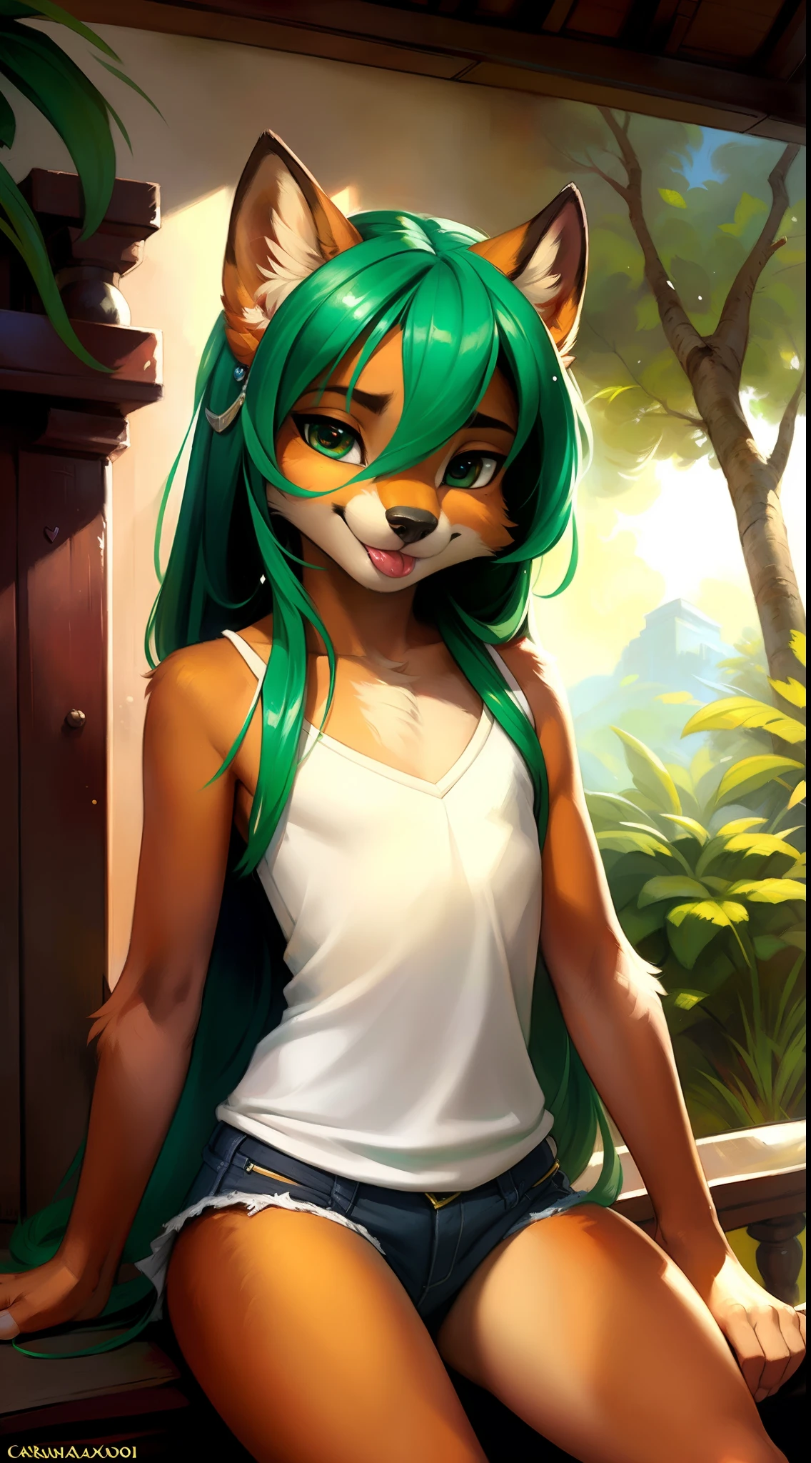 carregou o e621, retrato bonito e detalhado de uma mulher (((feminino))) anthro hiena, kenket, Ross Tran, ruan jia, zaush, foxovh, Zenematic lighting, sedutor, hiena, thighighs, (enorme), corpo inteiro, agitado, quadris largos, bonito, hair messy, cabelo verde, olhos amarelos, banheiro, camisa branca, calcinha verde, sozinho, submisso, ajoelhado, vista de cima, suando, no calor, lusciousness, tremendo, boca aberta, sticking tongue, convite, (heart-shaped shaped pupils), sexy, sedutor, apaixonar-se ,loli,lloli,