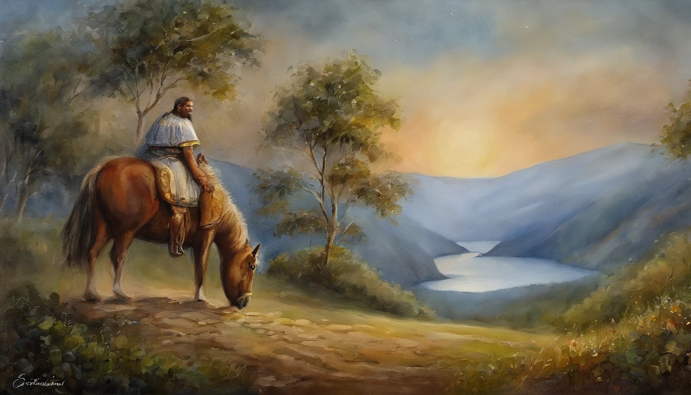 A guardian(homem maduro:1.3), Solo, barba, olhar severo, (monastery), O homem observa o mosteiro a partir da colina, Magic, fantasia, lua e estrelas no fundo, ((master part)), (alta qualidade) , (best quality), (circunstanciado), perfect night lighting, Rosto detalhado, corpo detalhado, carruagem completa