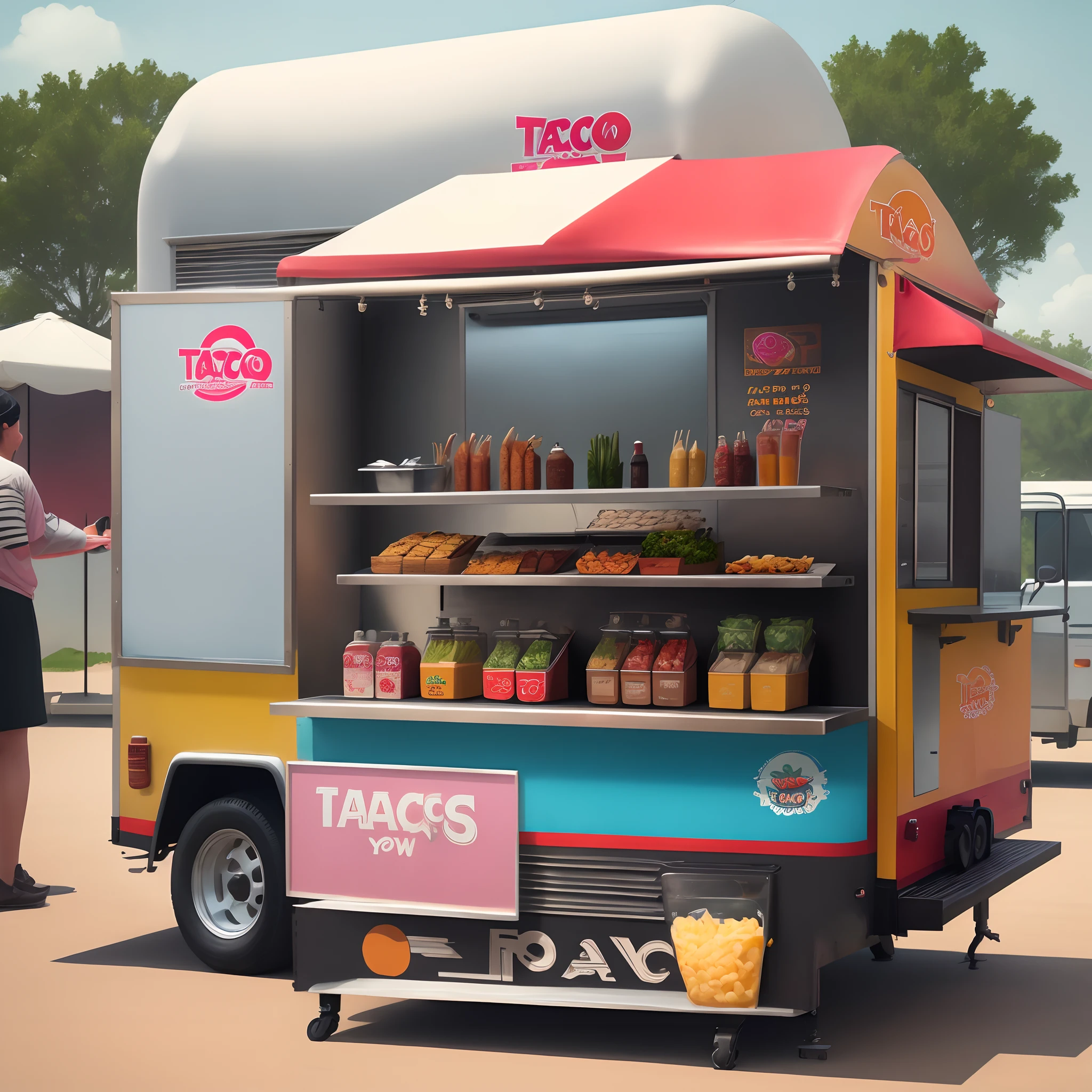 Logo for taco truck