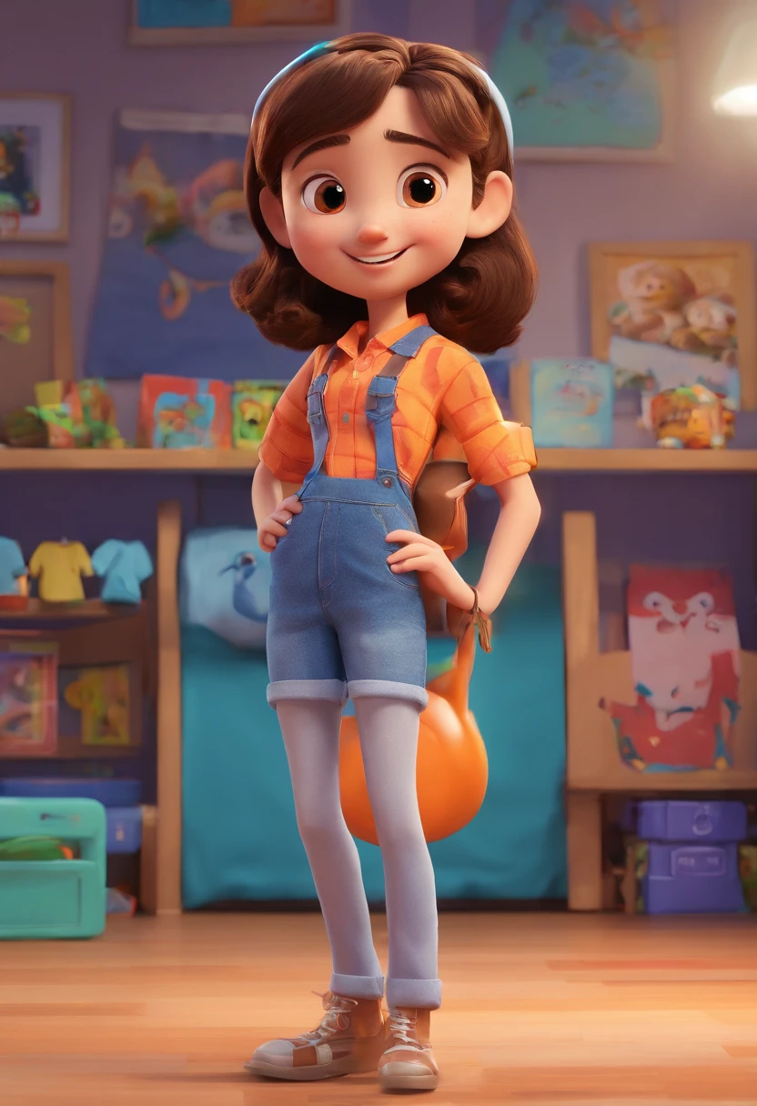 Desenho animado de alunos na escola juntos, 3D Animation Movie Poster, Poster de filme animado, pixar 3 d animation style, pixar renderman rendering, maia 8 mil, animated film, Disney Pixar Estilo 3D, amigos felizes saem juntos, todos vestindo camisas azuis escuras e jeans longos claros, camisa azul escura, Light denim long pants, ao ar livre, Disney Pixar Animation Poster