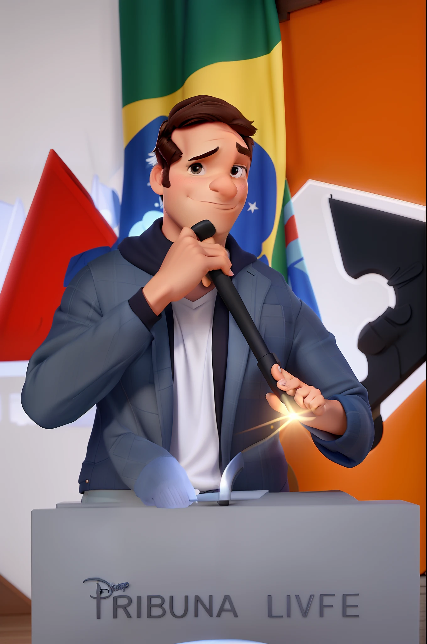 Um homem estilo Disney Pixar, alta qualidade, melhor qualidade