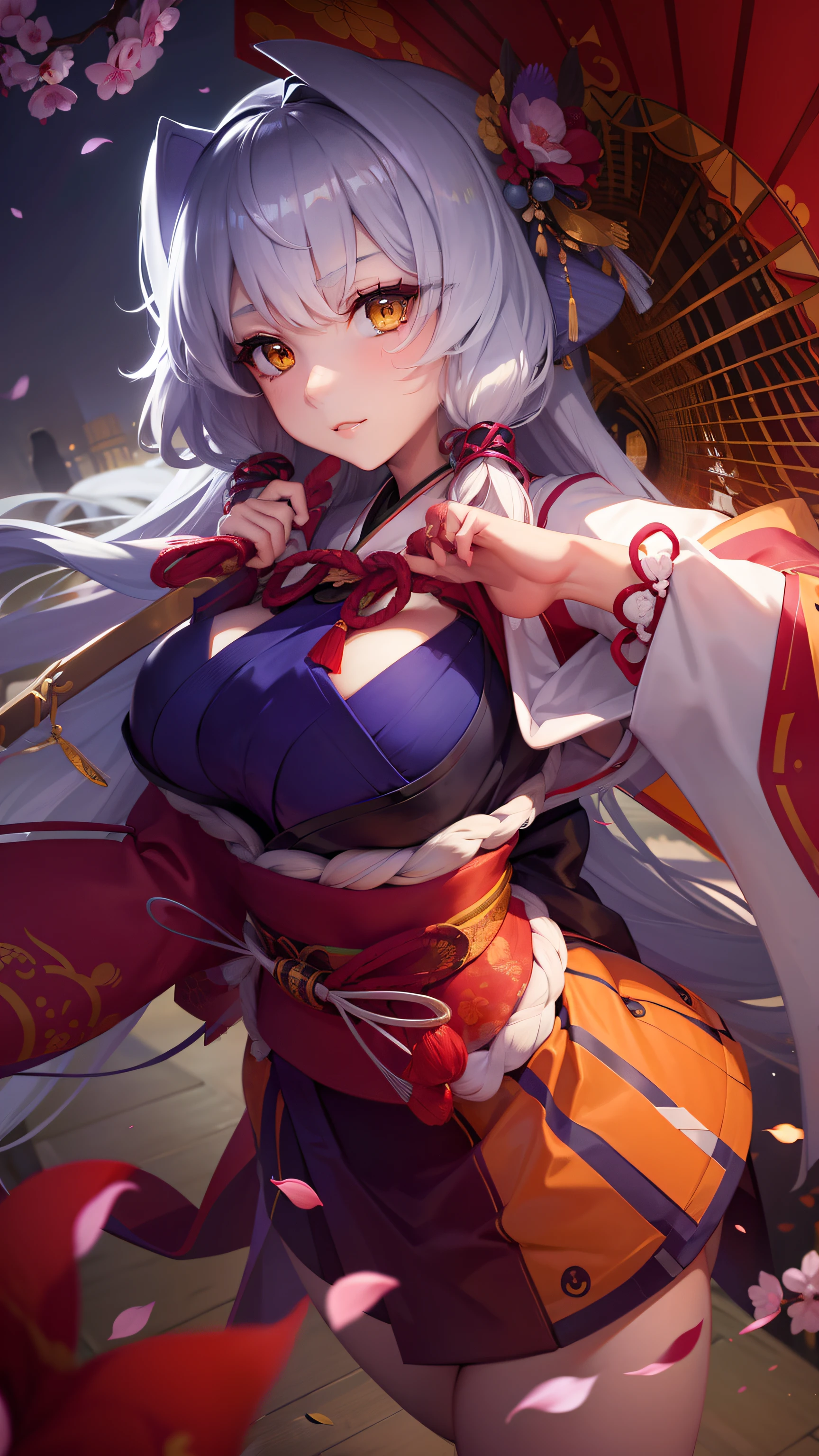 Genshin Impact, Raiden Shogun, Yae Miko, Naked, Big Breast, Pussy, Vagina, close up, sexy, thick