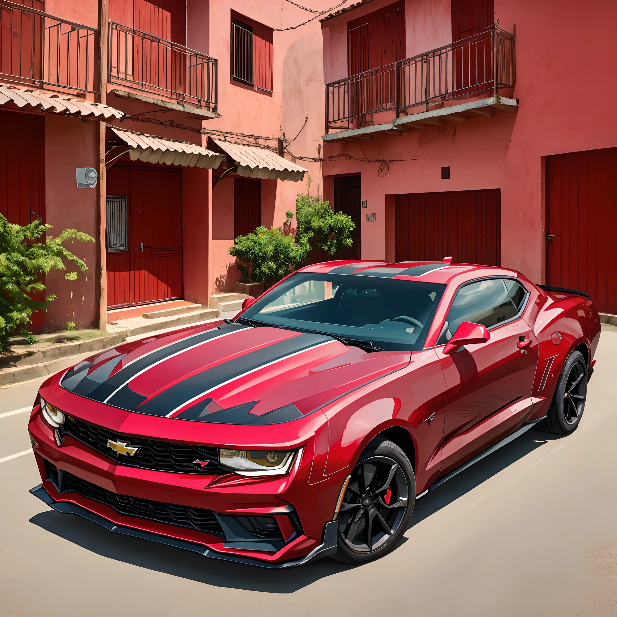 um camaro vermelho de 2023 --auto --s2