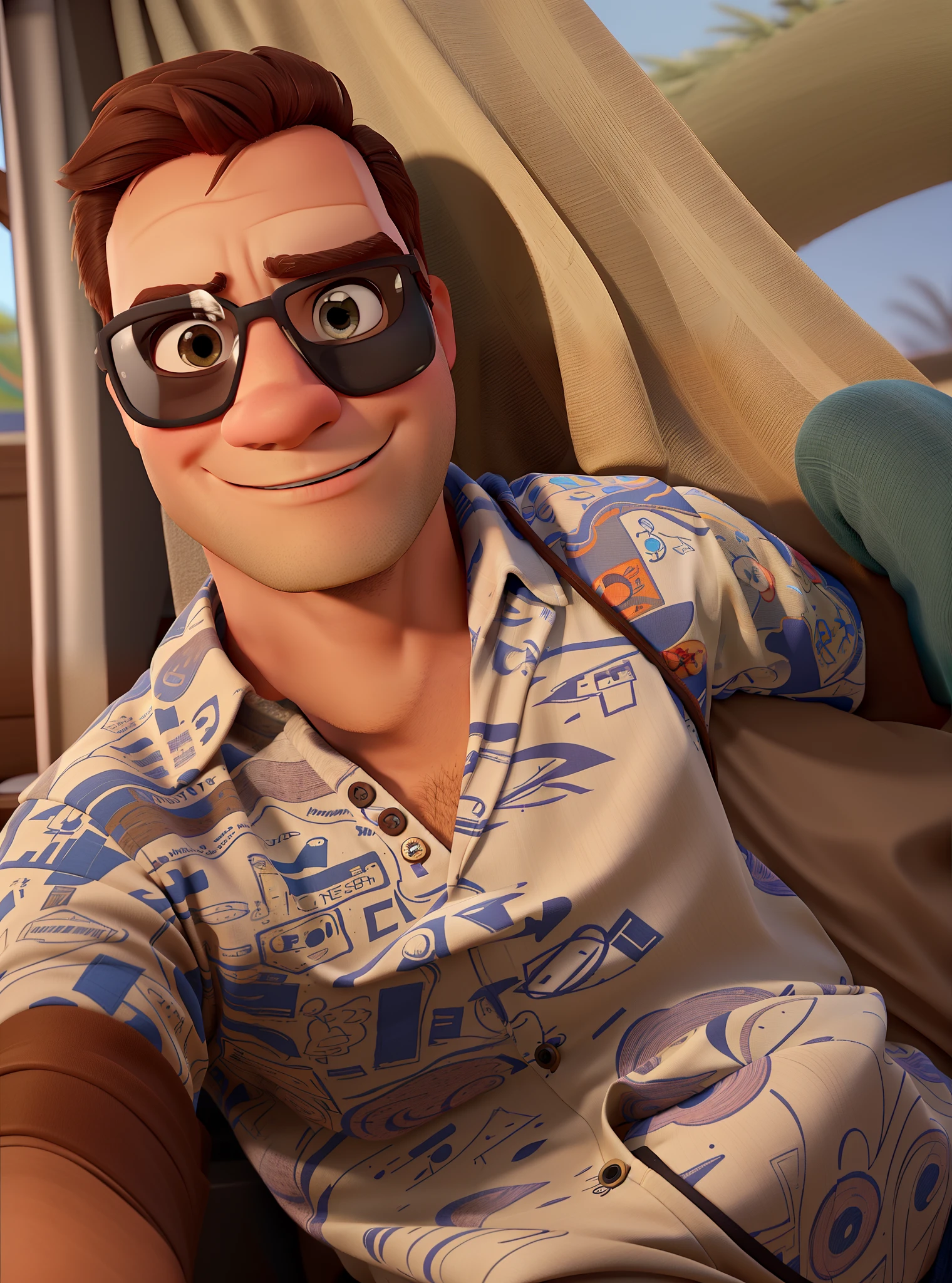 Um homem estilo Disney Pixar, alta qualidade, melhor qualidade