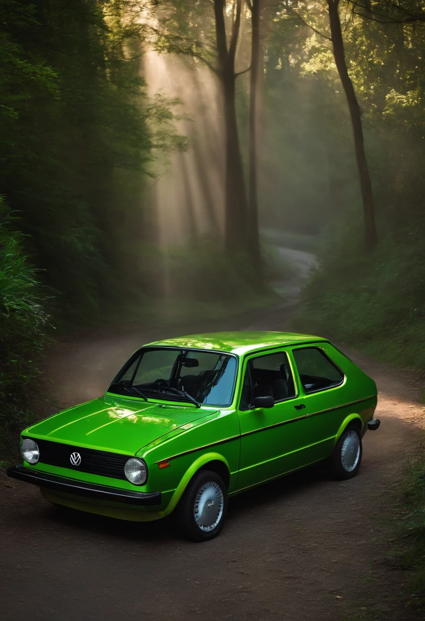 Carro Volkswagen Gol verde escuro