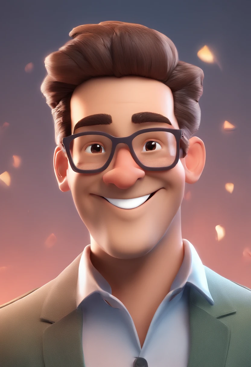 Smiling Man Illustration, sorriso insano, Homem de pele marrom com um sorriso gigante, happily smiling at the camera, sorriso atrevido, he's smiling, sorriso muito grande, Macho sorridente, foto de perfil headshot, rindo sorriso enorme, desenhando no estilo de Arte 3D, c4d, fundo de cor branco puro, estilo disney, estilo pixar render ilustracao Super Detalhe, 8k