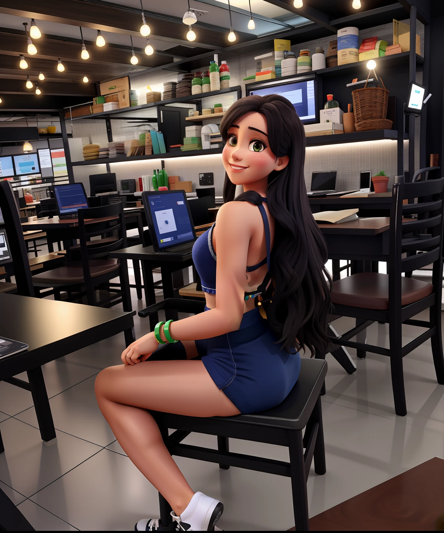 Mulher brasileira feliz