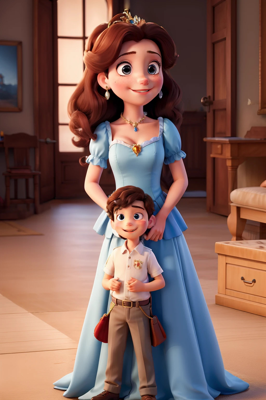 A princess with her prince