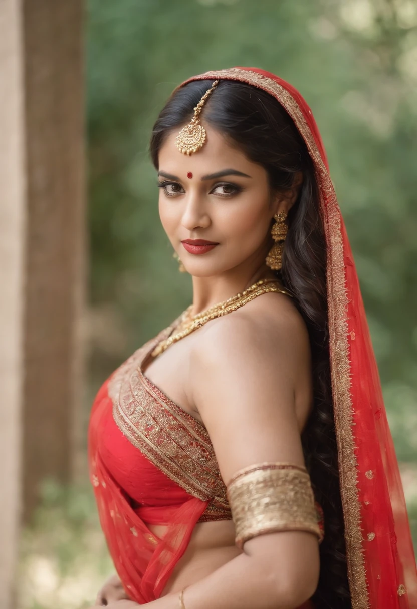 uma mulher de 40-45 anos com uma roupa esportiva posando para uma foto, Indian Goddess, beleza tradicional, INDIAN, deusa bonita, cosplay ornamentado, INDICo Style, Super model INDIANo, donzela bonita, mulher linda, south east asian with long, provocative indian, linda mulher bonita, roupa intrincada, hindu aesthetic, Beautiful Asian girl, tiro extremamente detalhado da deusa, beleza de cair o queixo, Peitos grandes