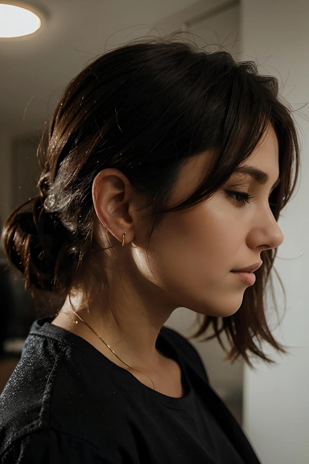 woman in profile