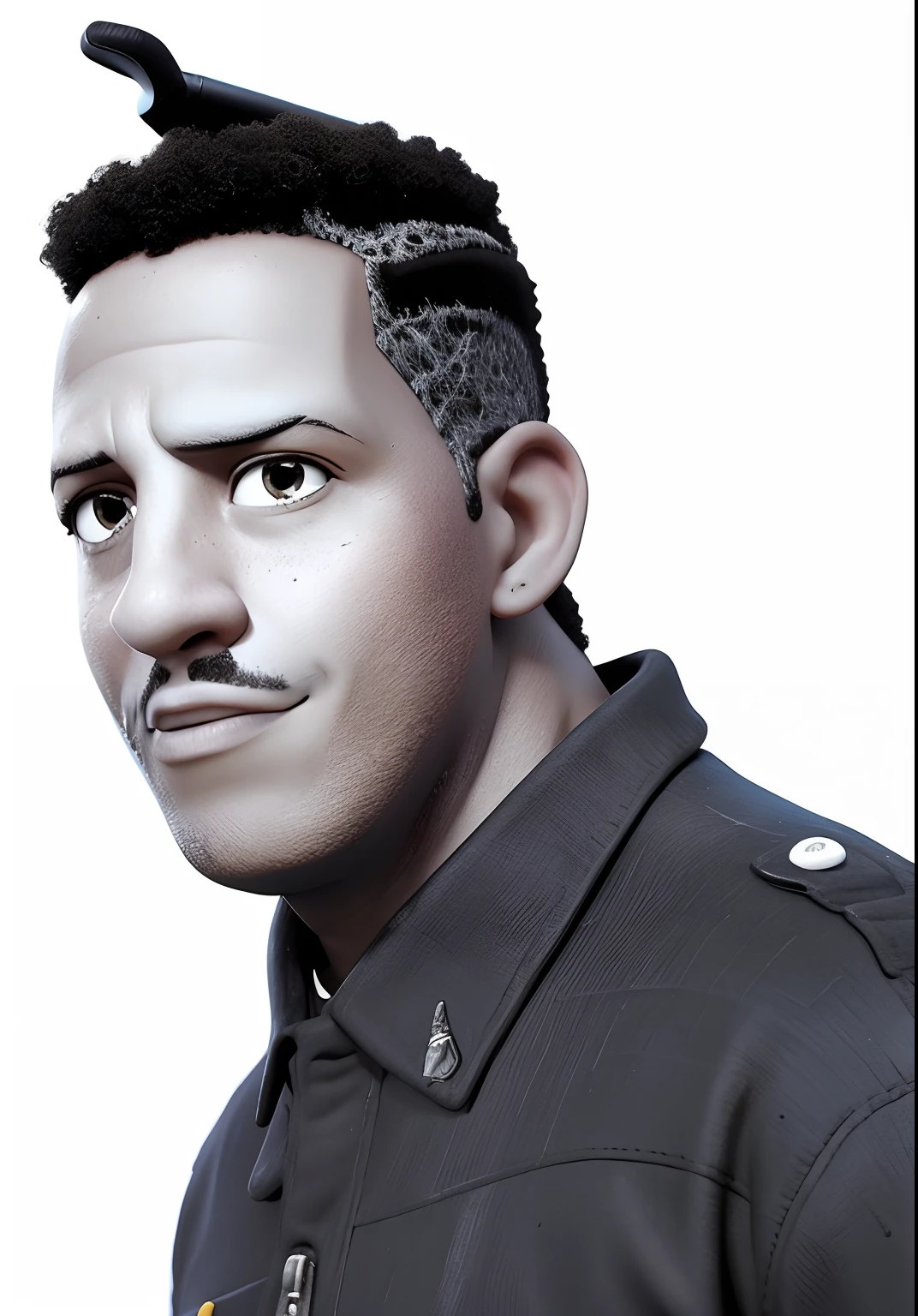 Mano Brown estilo Pixar realista, melhor qualidade