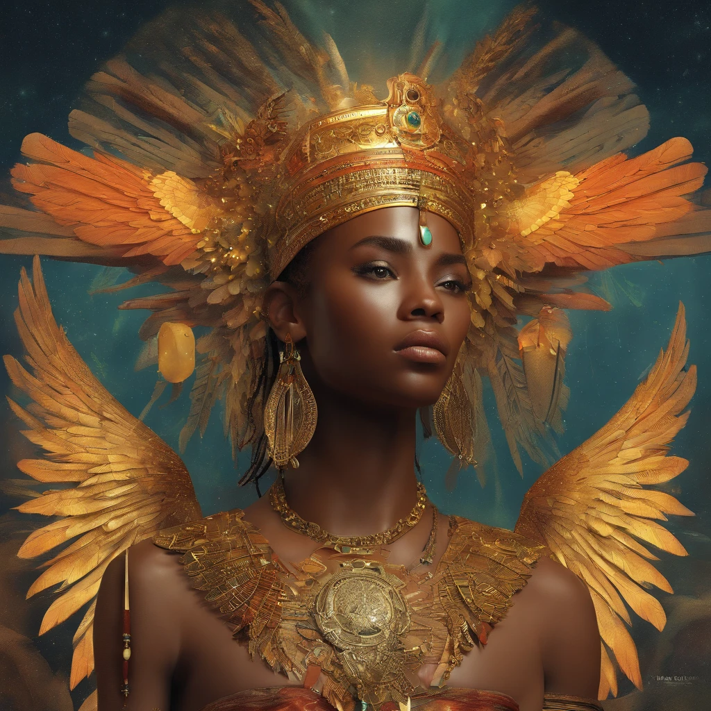 n 8K high-definition portrait of an African black man, anjo de 18 anos, de corpo inteiro, beleza do Deus Ebano, beleza de um deus, muito bonito ((Um homem africano negro, anjo)) A black angel man with several majestic wings, cabelos longos e cacheados, Deus do Mar, Deus do Oceano, Luthien, arte de deus, Deus da mitologia grega, Deus da Lua, Deus do amor e da paz, deus bonito, Mitologia do Deus da Terra, o deus Eros, Um retrato impressionante de um deus, Frank Kelly Freas, Estilo Karol Bak, ((beautiful face)), Ultra Definition, melhor qualidade, 32k ultra | | | | ||, Ultra HD | | | | |