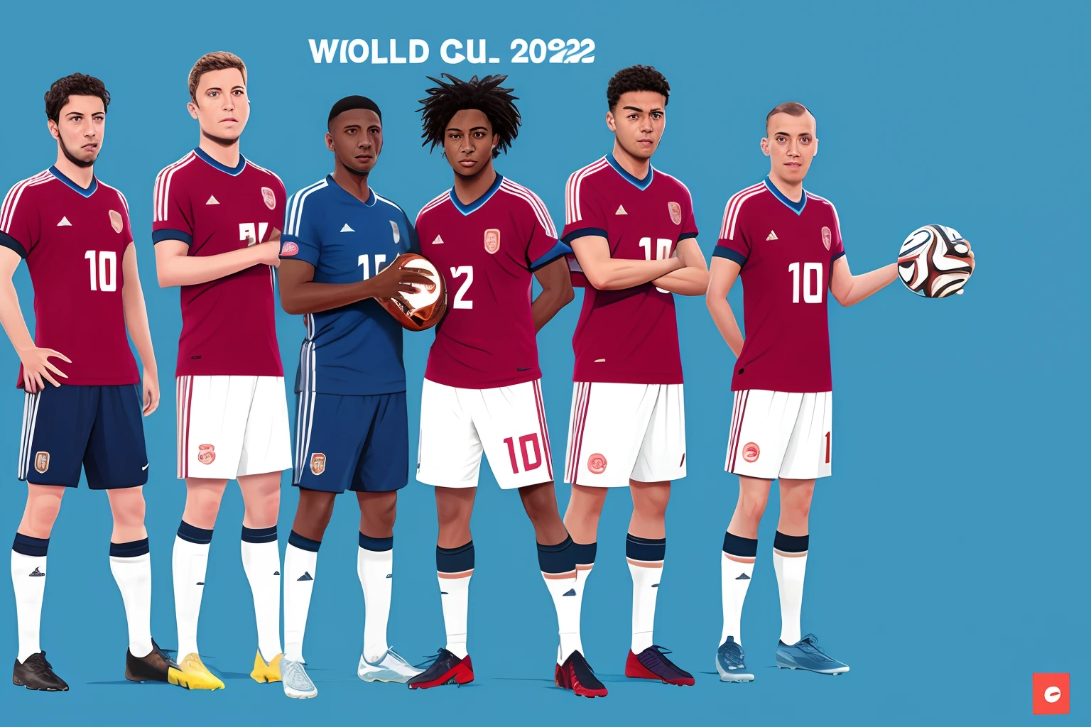 Frensh football nation team winning the World Cup 2022
