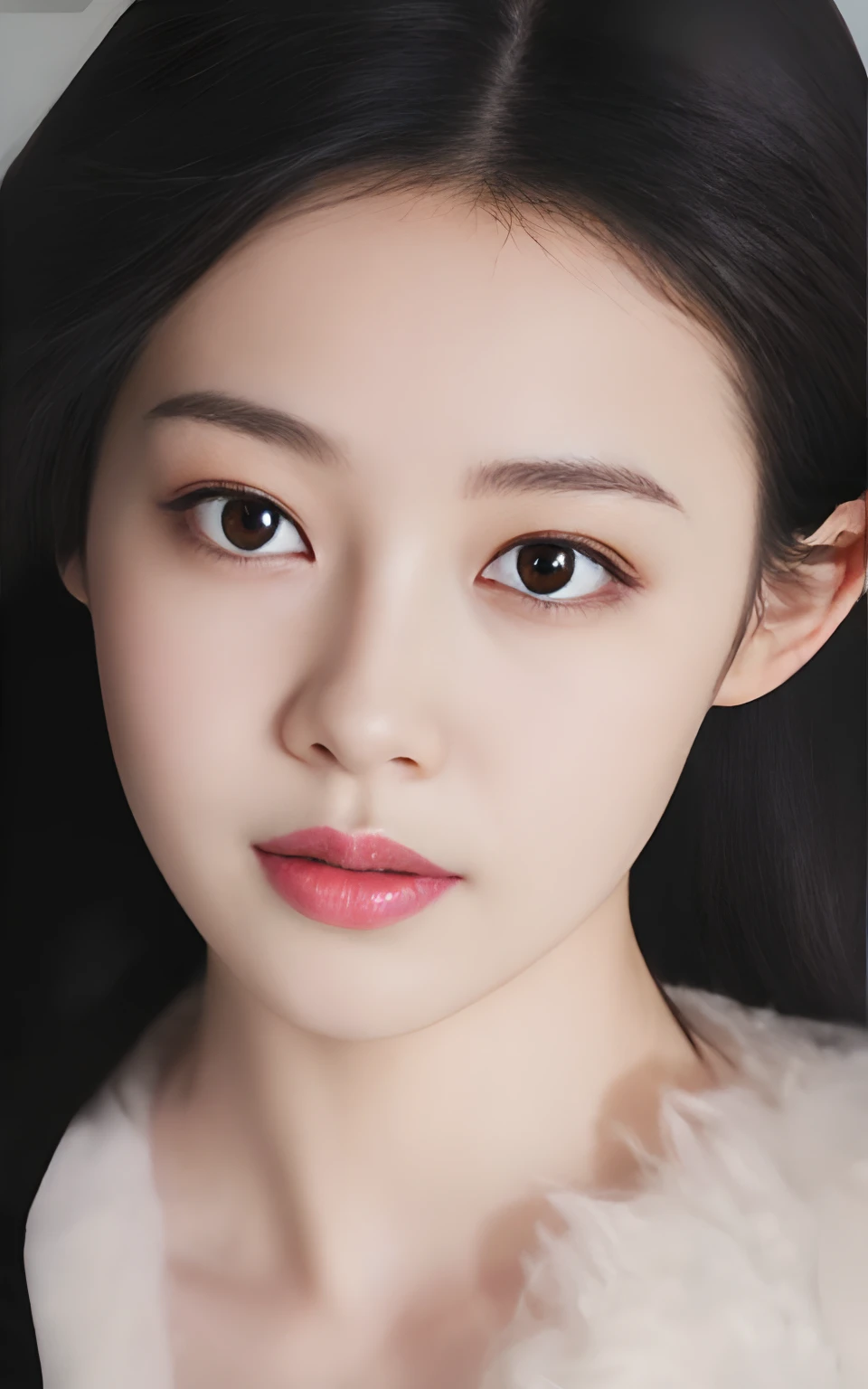 Masterpiece, Best quality, illustration, Ultra-detailed, finedetail, A high resolution, 8K wallpaper, Perfect dynamic composition, Beautiful detailed eyes, Women's Summer,Medium hair, C-cup breast natural lip gloss, Bold sexy pose,Smile,Harajuku、20 years girl、Cute、Look at the sexy shots of the lens, Bra strap display