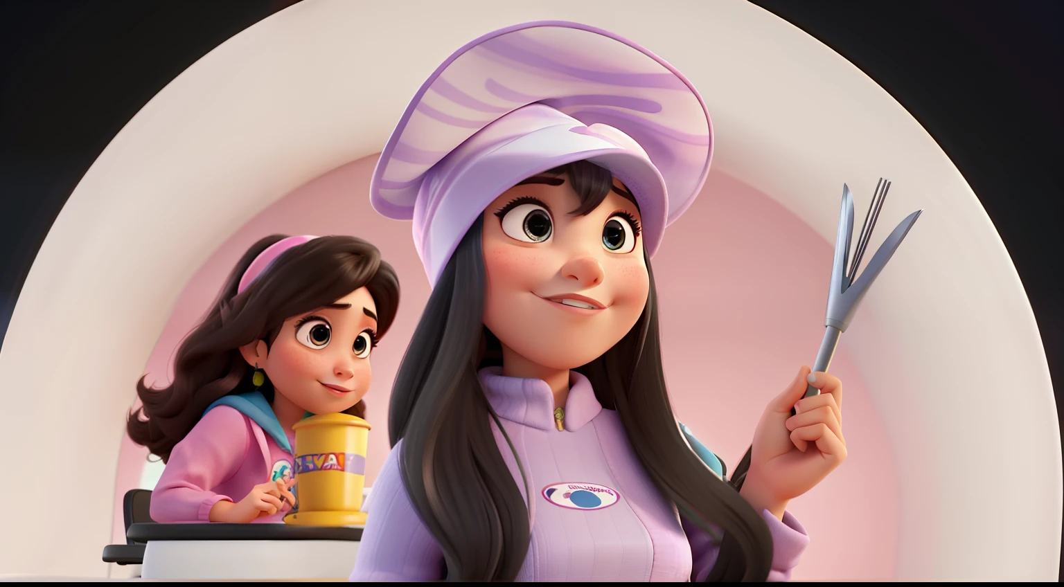 uma mulher estilo disney pixar alta qualidade melhor qualidade