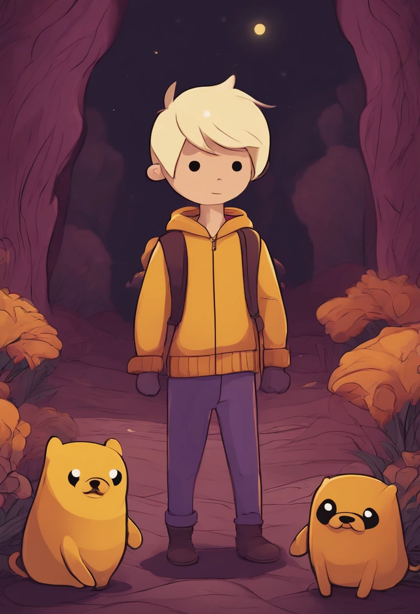 Boy in Jake suit adventure time